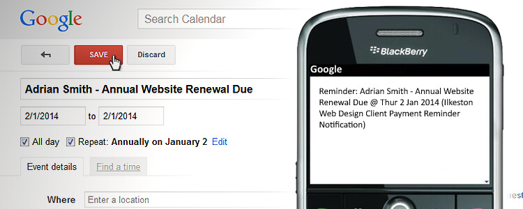 Google Calendar – Darren's Small Biz Tools