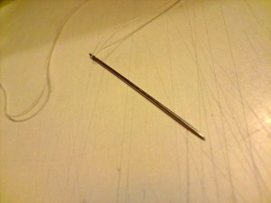Cotton thread and needle