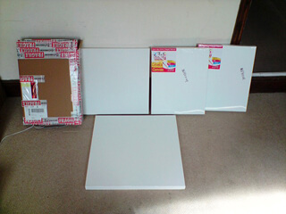 Blank canvases