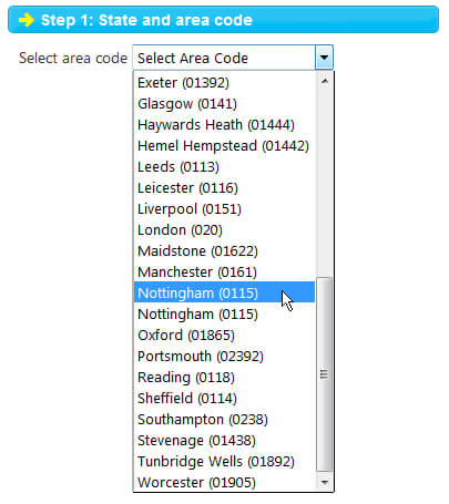 SkypeIn Online Number Area Code