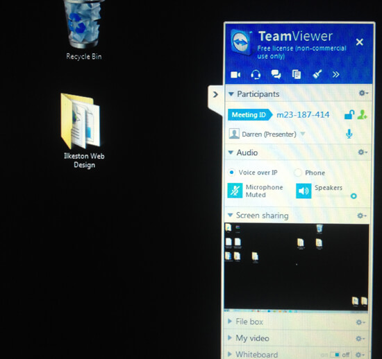 TeamViewer Meeting Screenshot