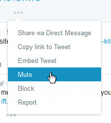 Twitter Mute button