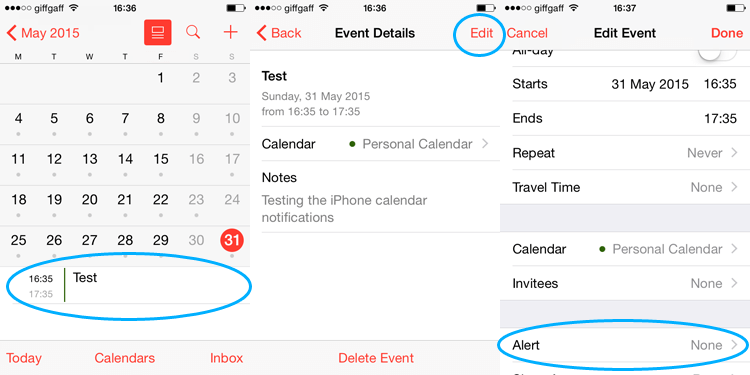 iOS-Calendar-Editor