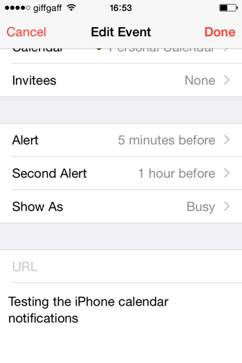 iOS Calendar Alerts Limitation