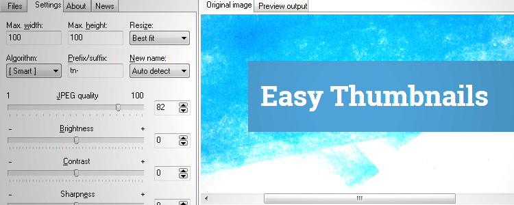 Easy Thumbnails software tools