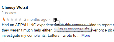 Flag Google review