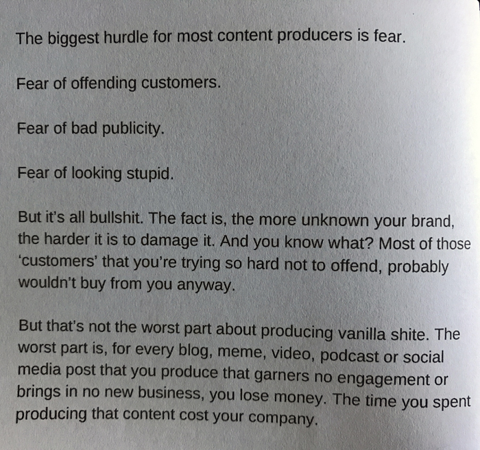 Introduction to the book "Fucking Good Content" by Dan Kelsall
